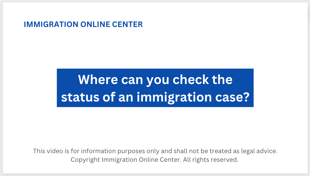 Where to check status